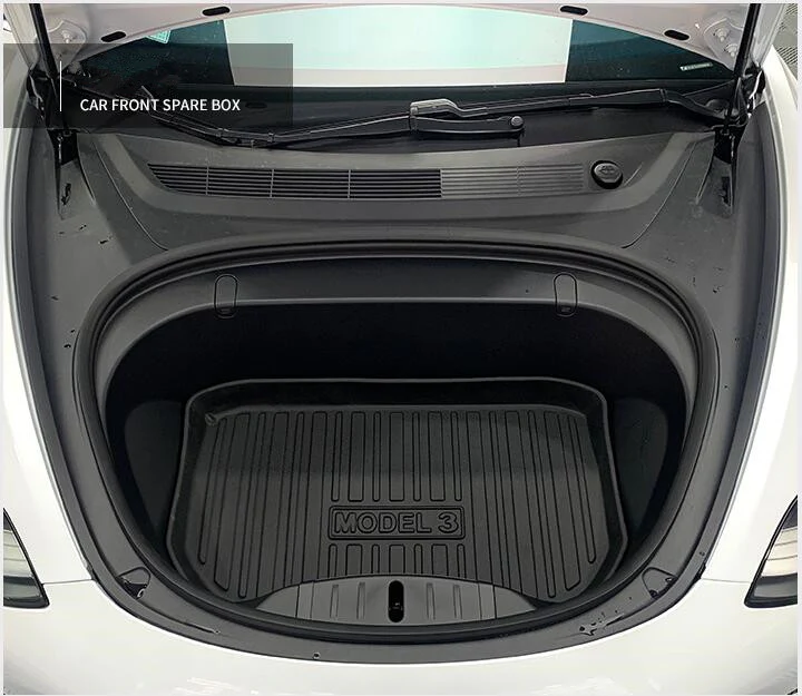 Tesla Model 3 Interior Liners Set 2019-2023 All-Weather Cargo Trunk Mats - Image 6
