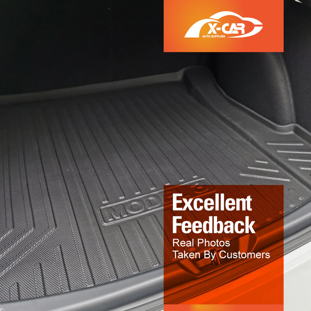Tesla Model 3 Interior Liners Set 2019-2023 All-Weather Cargo Trunk Mats - Image 7