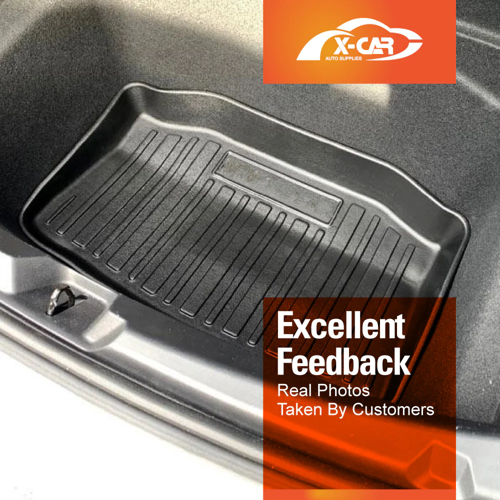 Tesla Model 3 Interior Liners Set 2019-2023 All-Weather Cargo Trunk Mats - Image 8
