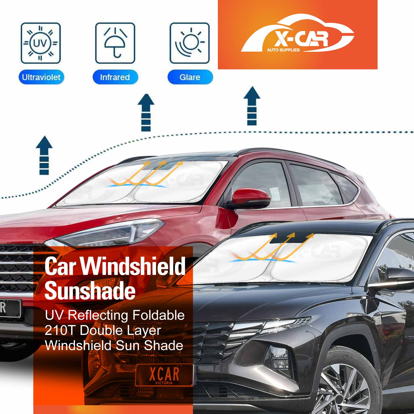 Hot Deal - WindScreen Sun Shade for Hyundai Tucson 2015-2025 - Image 3