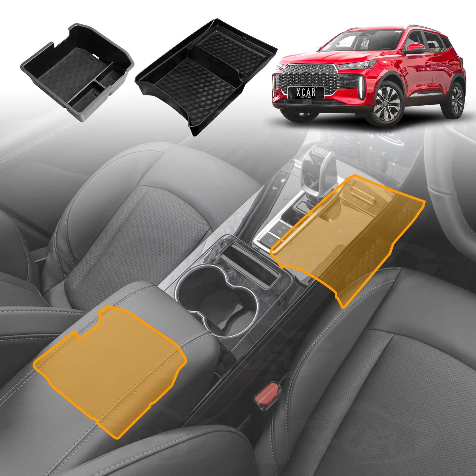 Centre Console Organiser for Chery Tiggo 4 2025-Onwards Armrest Tray Storage Box Interior Accessories