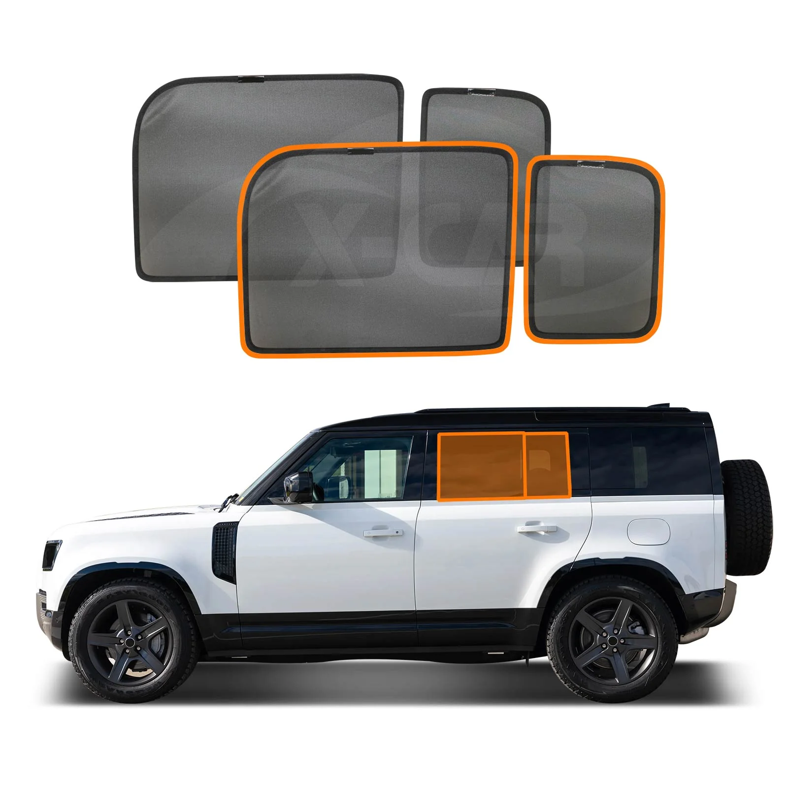 Window Sun Shades for Land Rover Defender 2020-2025 - Image 2
