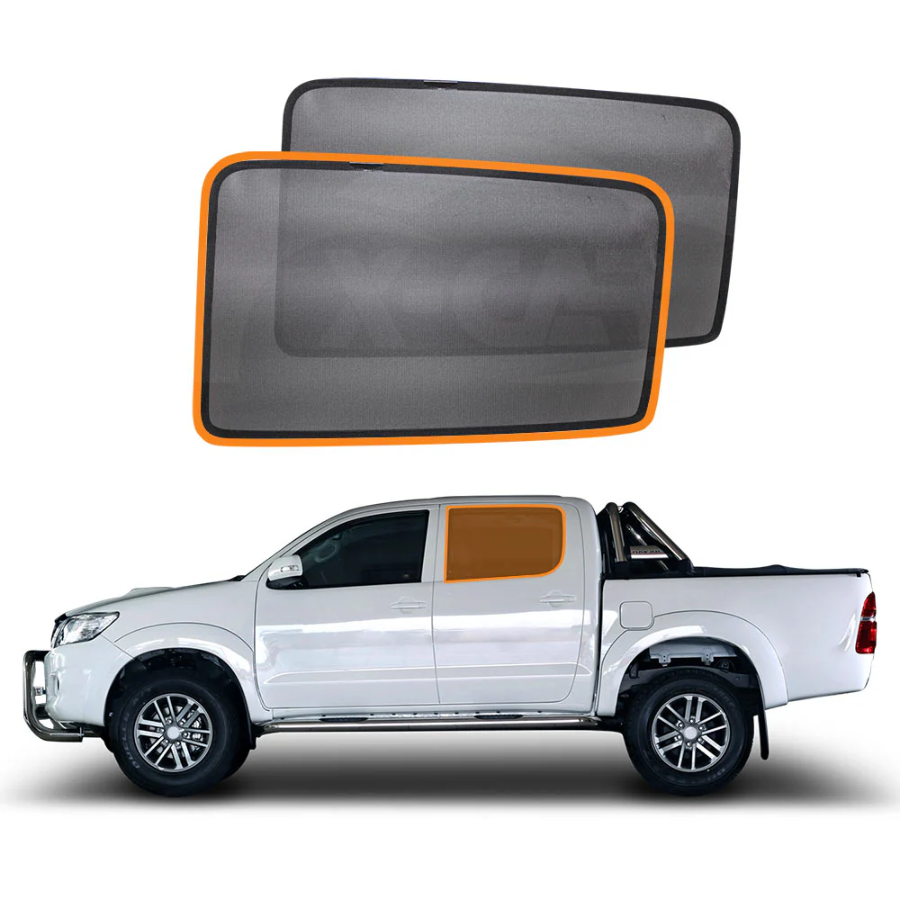 Window Sun Shades for Toyota Hilux Dual Cab 2005-2015 - Image 15