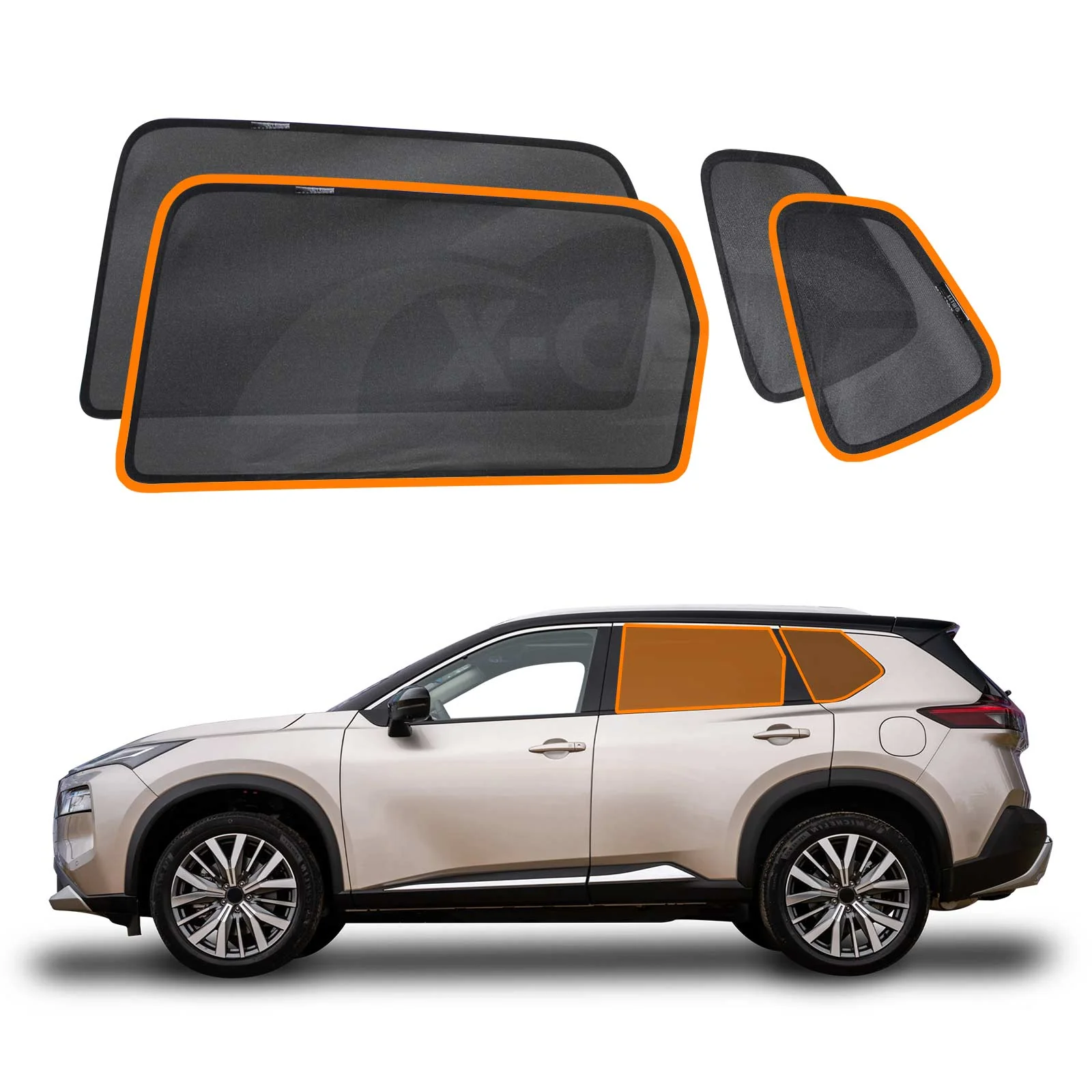 Window Sun Shades for Nissan X-trail Xtrail T33 2022-Onwards - Image 21