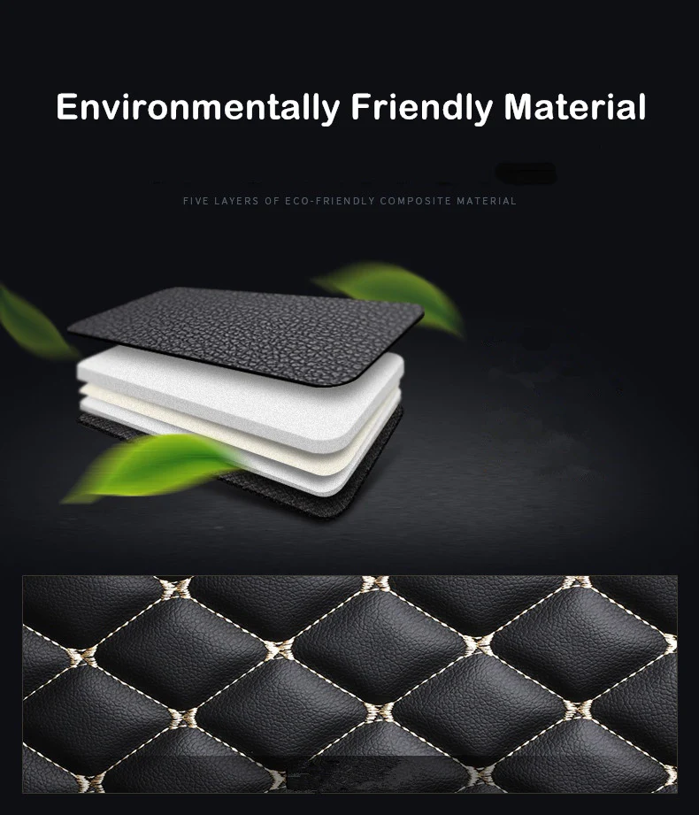 Car Floor Mats For Mazda CX-5 2017-2026 Premium PU Leather - Image 3