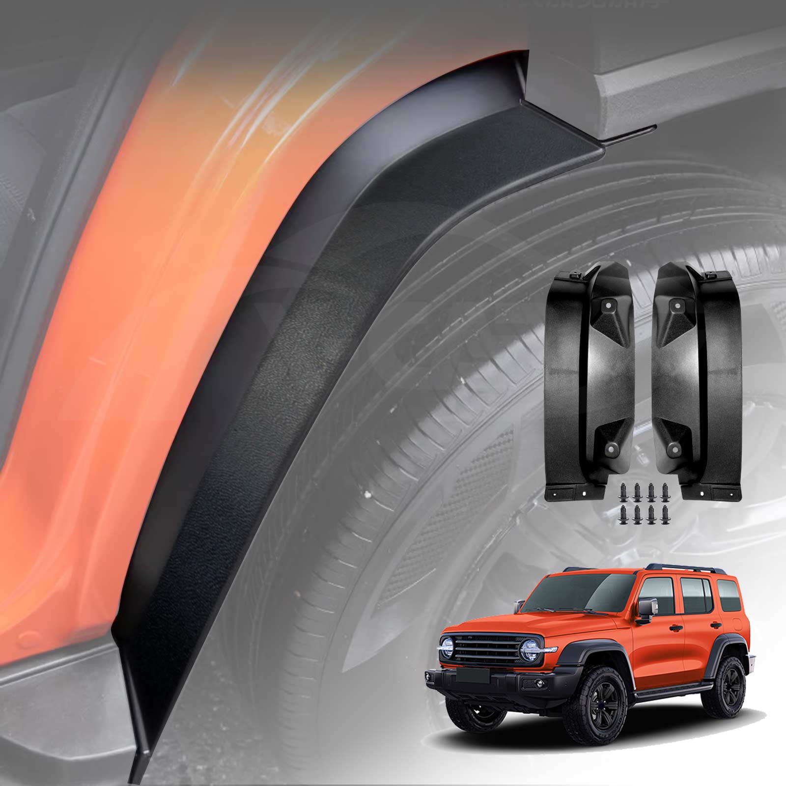 Door Mudguard Mud Flaps for GWM Tank 300 2023-Onwards Splash Guards Fender - Image 2