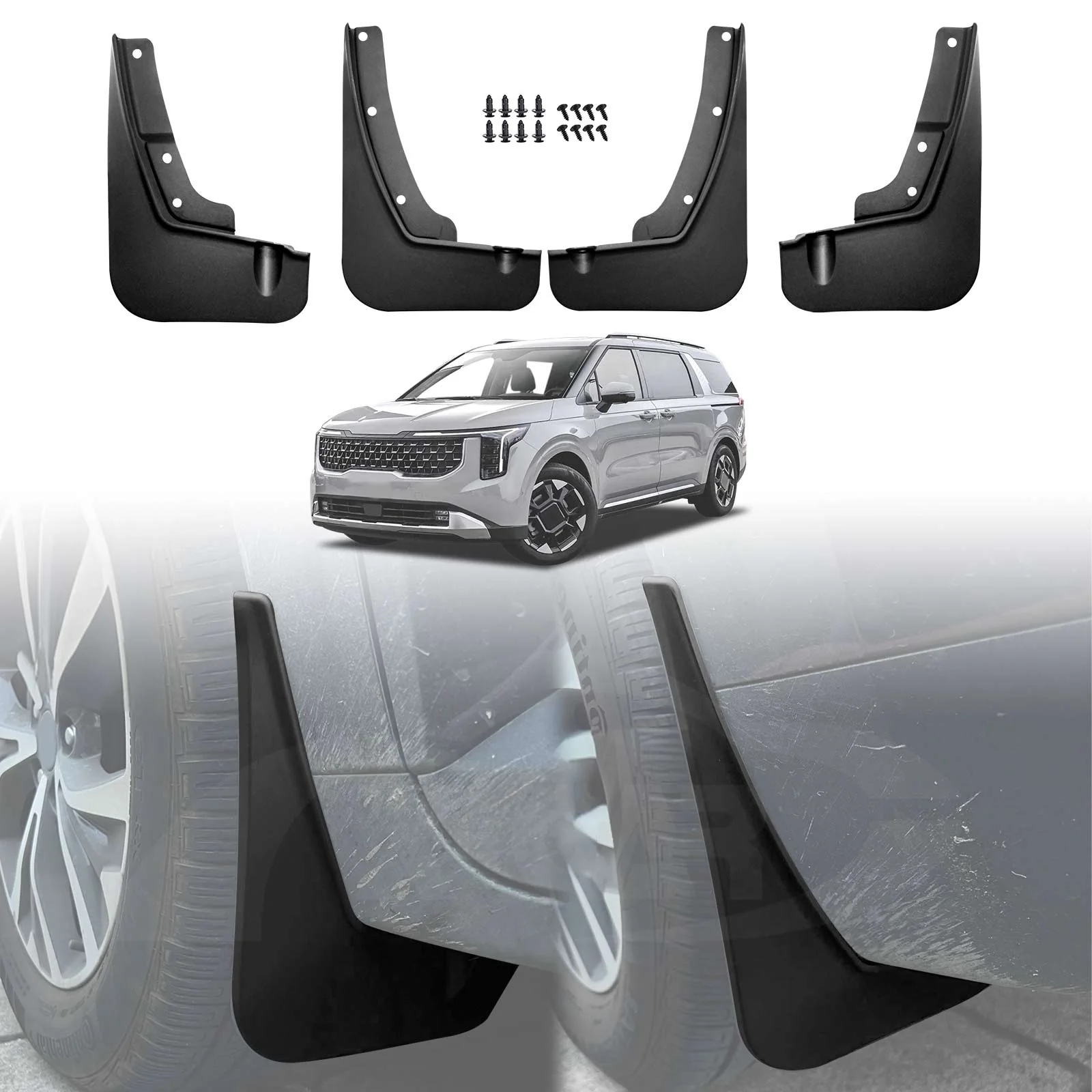 Mud Flaps for Kia Carnival KA4 Series 2020-Onwards Splash Guards Mudguard Fender