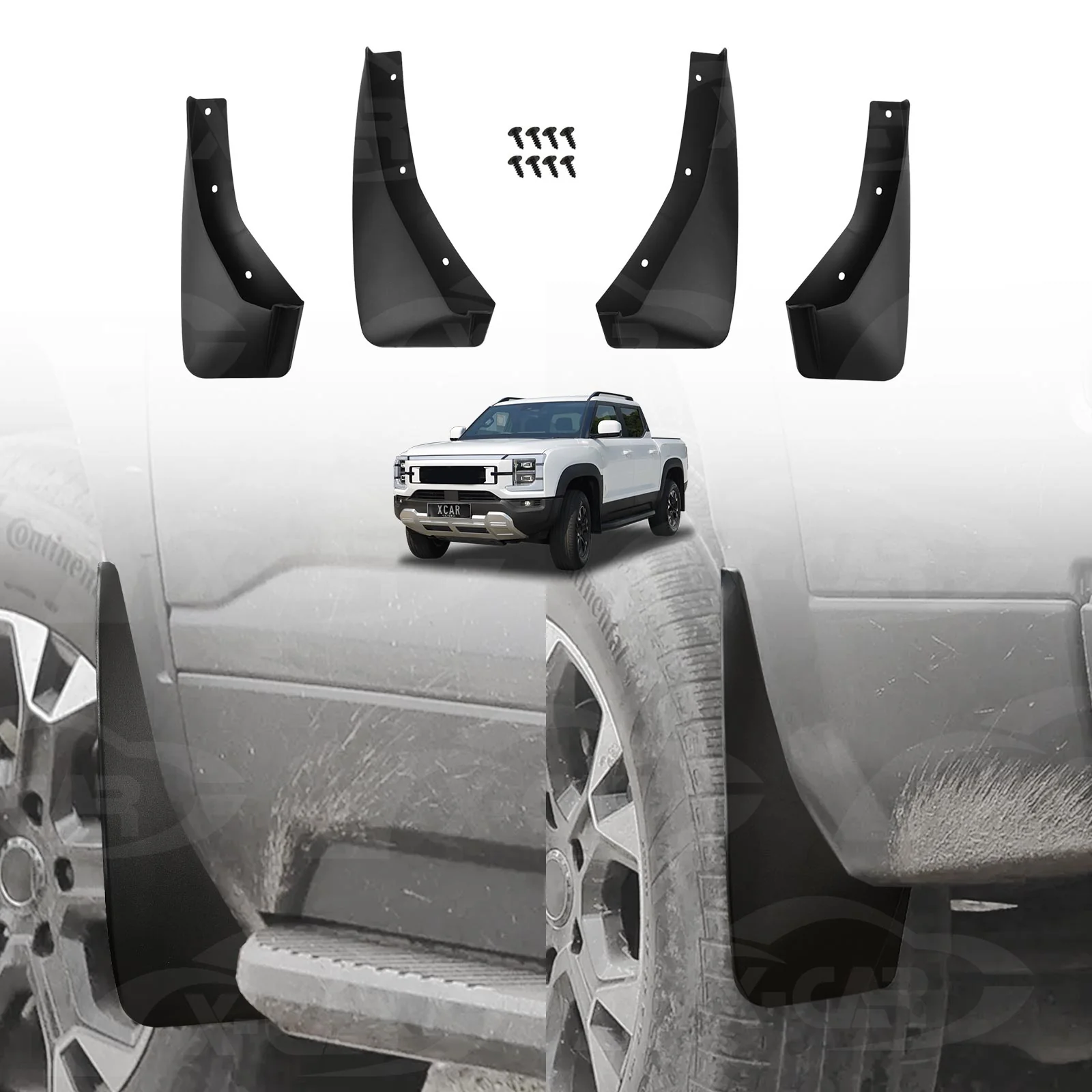 Mud Flaps for BYD Shark 6 Shark6 2024-Onwards Splash Guards Mudguard Fender