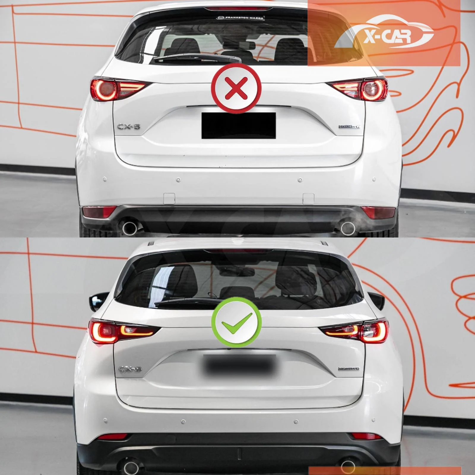 Mud Flaps for Mazda CX5 CX-5 2022-2026 Splash Guards Mudguard Fender - Image 2