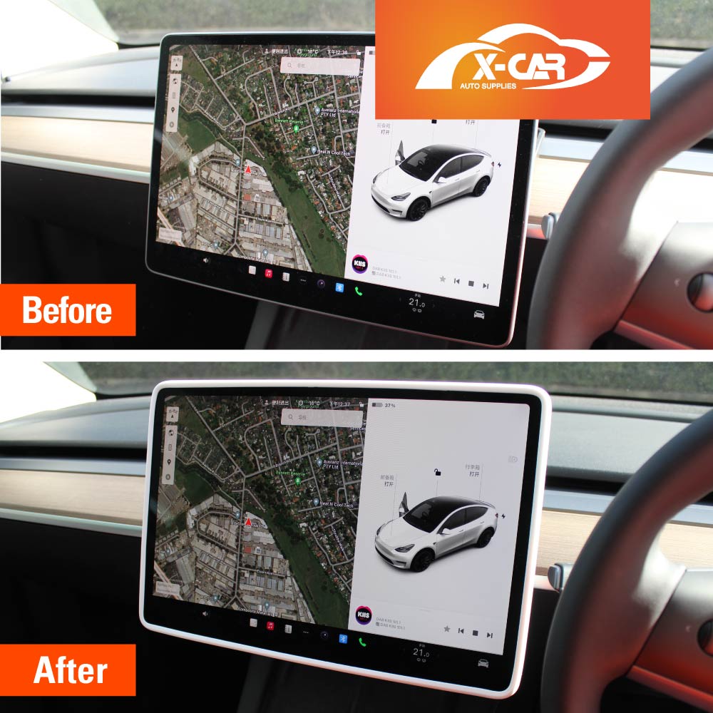 Tesla Model 3 Highland Screen Protector Rearview Mirror Frame Protection Silicone Cover 2023-Onwards - Image 10
