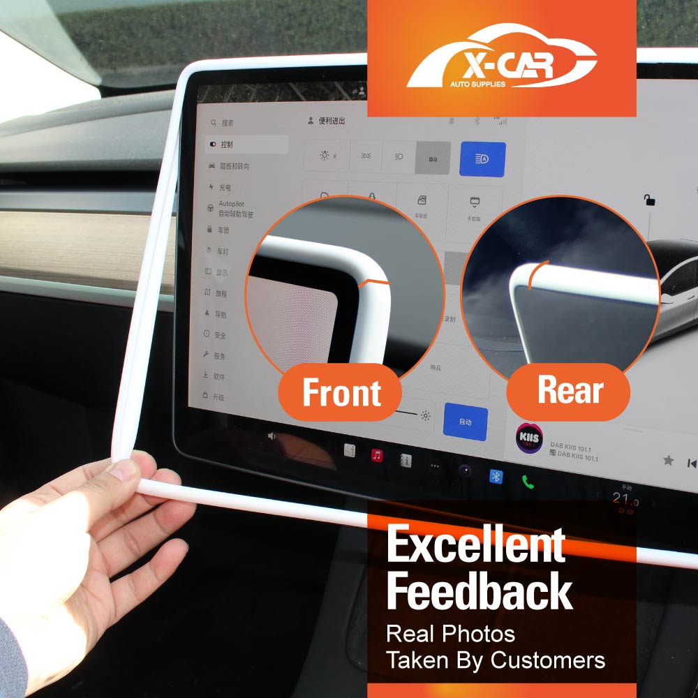 Tesla Model 3 Highland Screen Protector Rearview Mirror Frame Protection Silicone Cover 2023-Onwards - Image 11