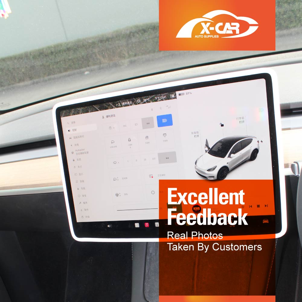 Tesla Model 3 Highland Screen Protector Rearview Mirror Frame Protection Silicone Cover 2023-Onwards - Image 12