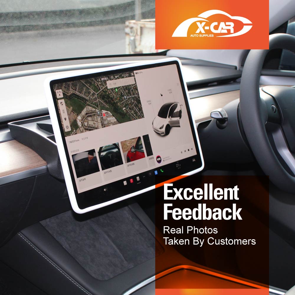 Tesla Model 3 Highland Screen Protector Rearview Mirror Frame Protection Silicone Cover 2023-Onwards - Image 15