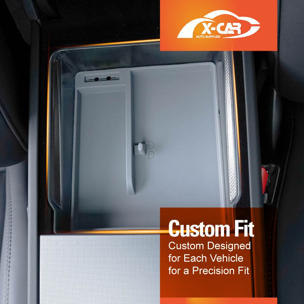 Tesla Model 3 Highland 2023-Onwards Centre Console Organiser Tray Storage Container with Silicone Mat - Image 4