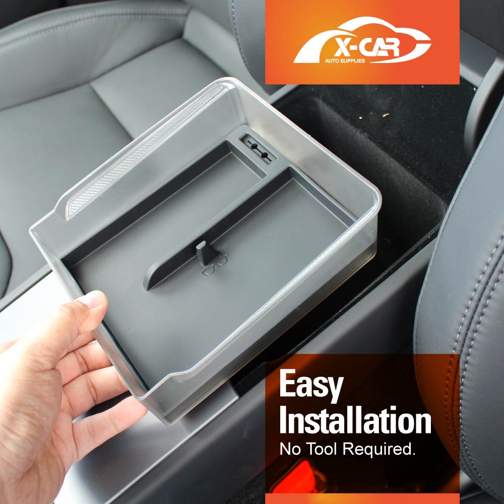 Tesla Model 3 Highland 2023-Onwards Centre Console Organiser Tray Storage Container with Silicone Mat - Image 6