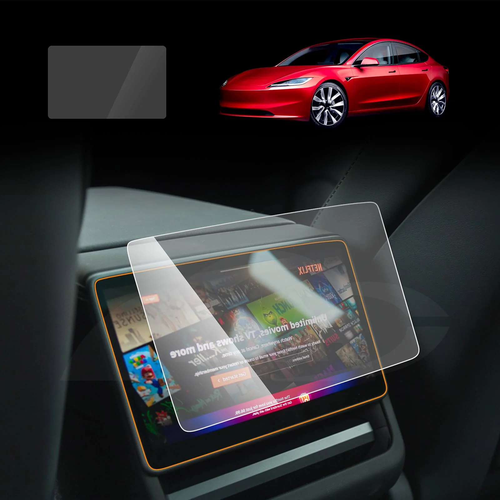 Tesla Model 3 Highland 2023-Onwards Screen Protector Touchscreen 9H Tempered Glass Anti-Scratch - Image 7