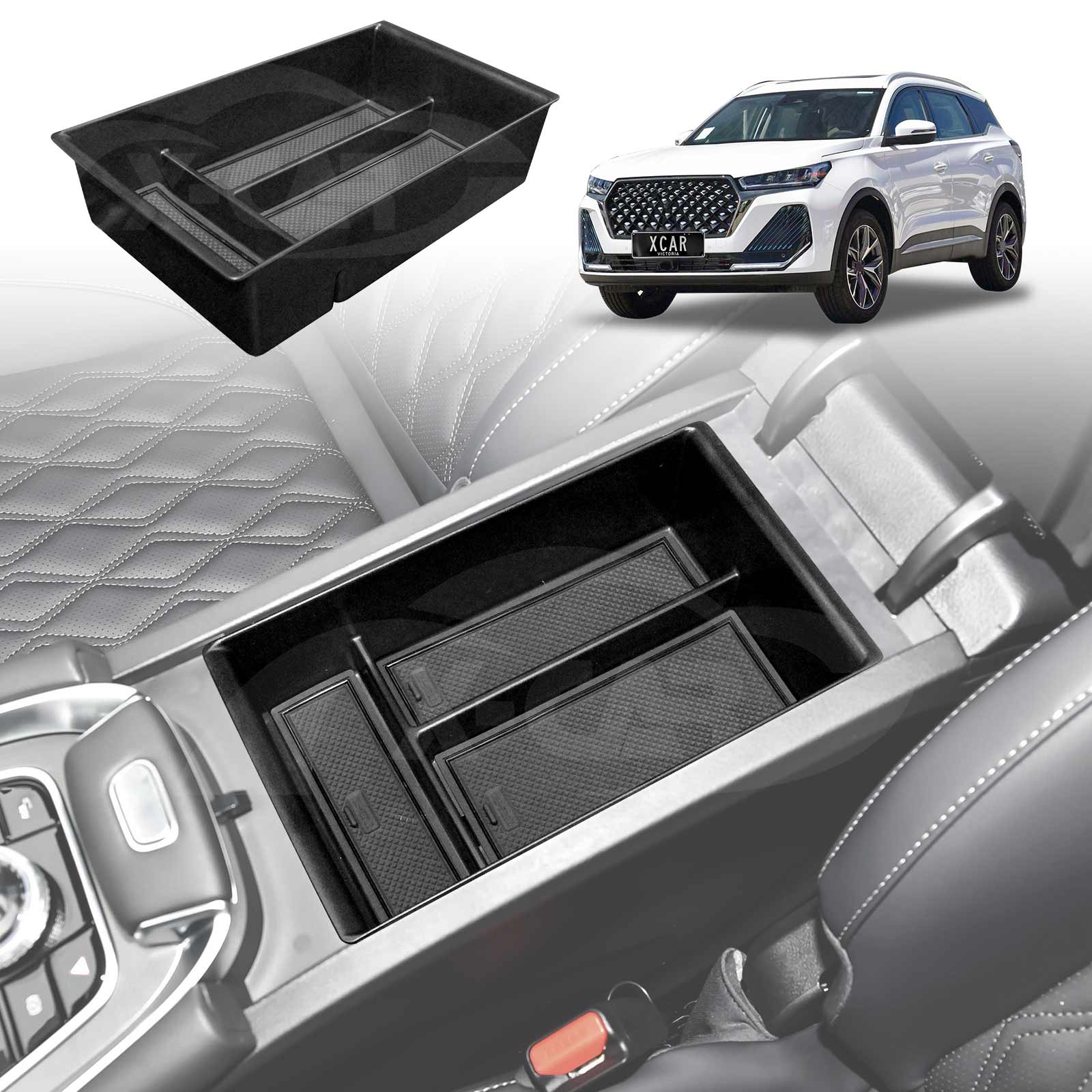 Centre Console Organiser Tray for Chery Tiggo 7 Pro 2023-Onwards Armrest Storage Box Cup Holder Car Accessories - Image 2