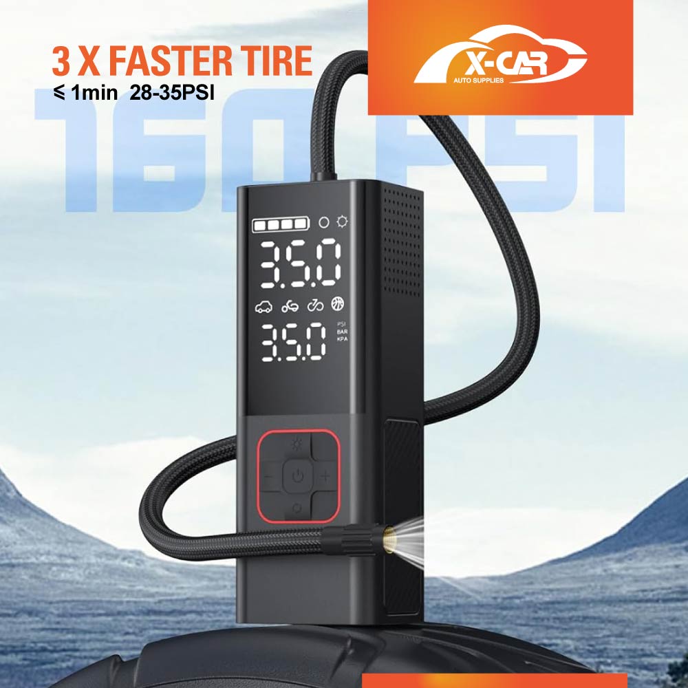 Portable Air Compressor Pump with Digital Pressure Gauge Rechargeable - Image 5