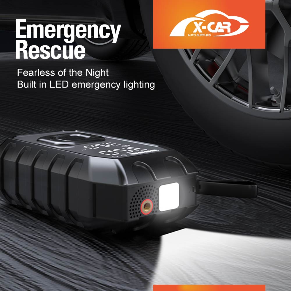 Jump Starter Portable Air Compressor Cordless Air Pump Battery Booster - Image 4