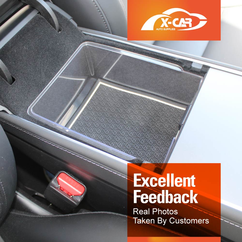 Premium Centre Console Organiser Tray for Tesla Model 3/Y Armrest Storage Box Cubby Drawer Container - Image 4