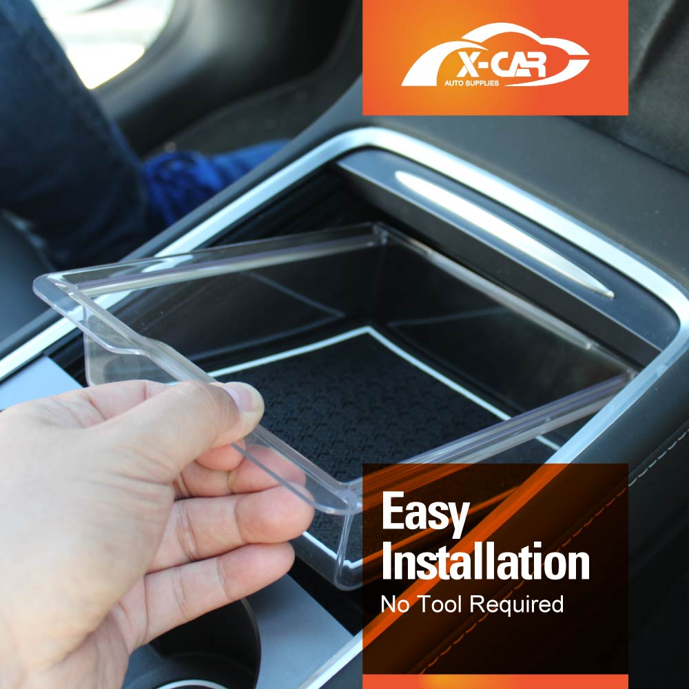 Premium Centre Console Organiser Tray for Tesla Model 3/Y Armrest Storage Box Cubby Drawer Container - Image 7