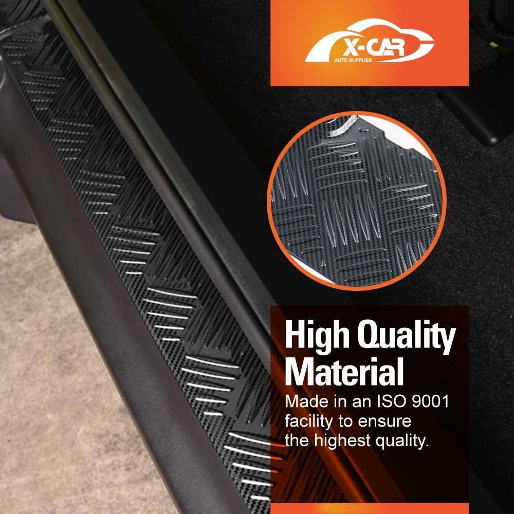 Rear Bumper Guard & Boot Sill Protector Panel for Suzuki Jimny XL 5-Door 2023-Onwards Carbon Fiber Style Scuff Plate Accessories - Image 9