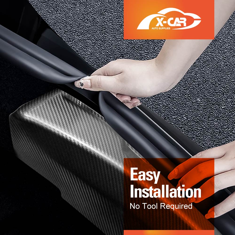 Rear Bumper Guard Trunk Protector Cover for Tesla Model 3 Highland 2023-Onwards Carbon Fiber Style Protection Accessories - Image 5
