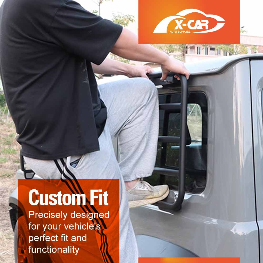 Rear Ladder/ Side Ladder for Suzuki Jimny 3-Door 2018-Onwards Tailgate Climbing Rack Aluminum Alloy - Image 12