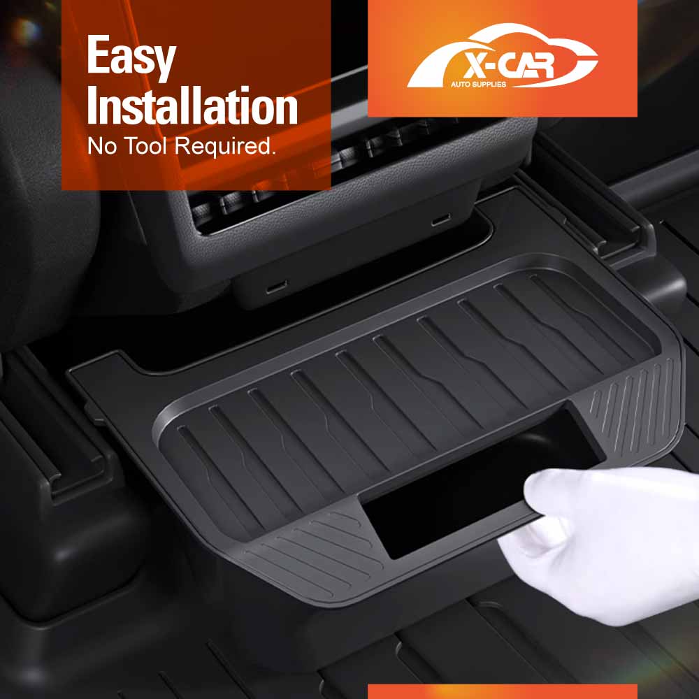 Rear Seat Storage Bin with Lid for Tesla Model Y Juniper 2025-Onwards - Image 3