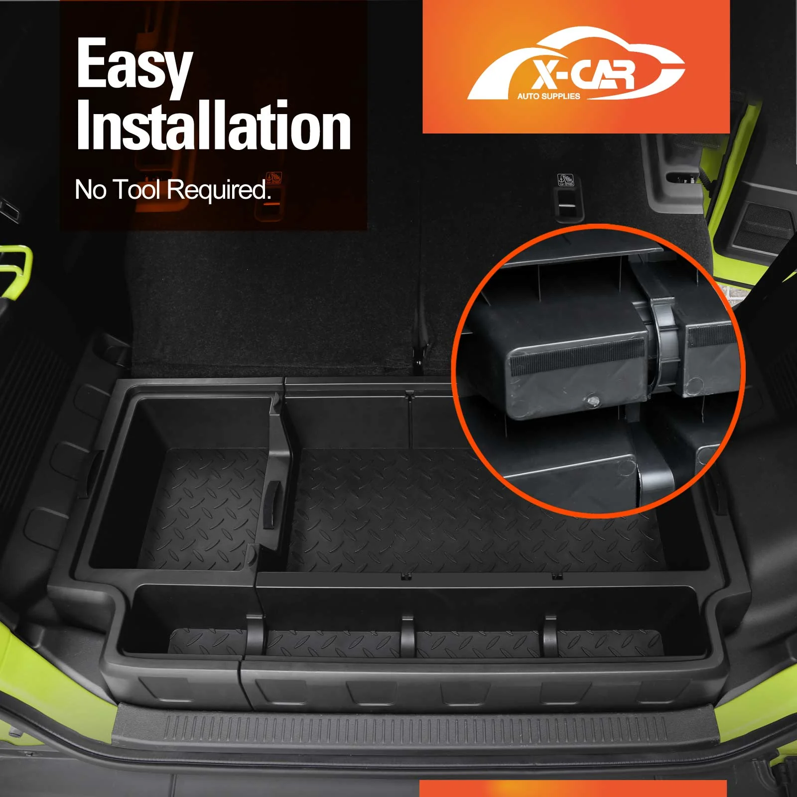 Rear Trunk Storage Box Organiser for Suzuki Jimny XL 5-Door 2023-Onwards Car Cargo Toolbox Storage Tray Accessories - Image 8