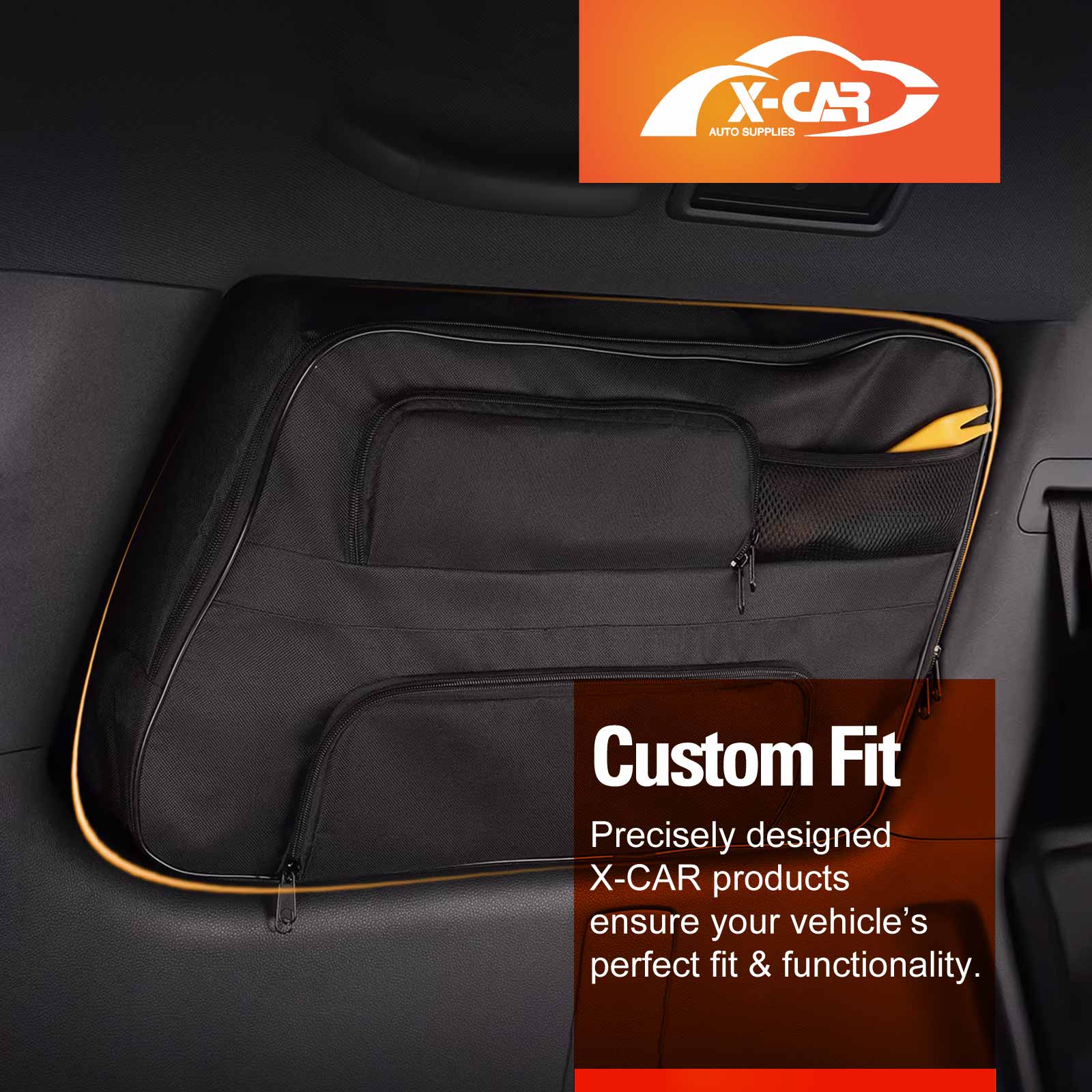 Port Window Hanging Storage Bags for Toyota Prado 250 Series 2024-Onwards Car Trunk Boot Side Organiser Car Accessories Set of 2 - Image 2