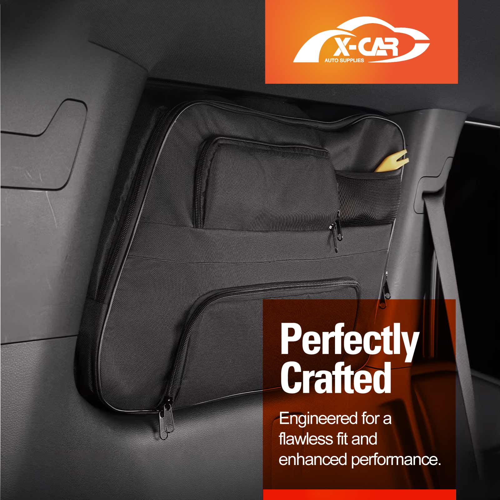 Port Window Hanging Storage Bags for Toyota Prado 250 Series 2024-Onwards Car Trunk Boot Side Organiser Car Accessories Set of 2 - Image 6