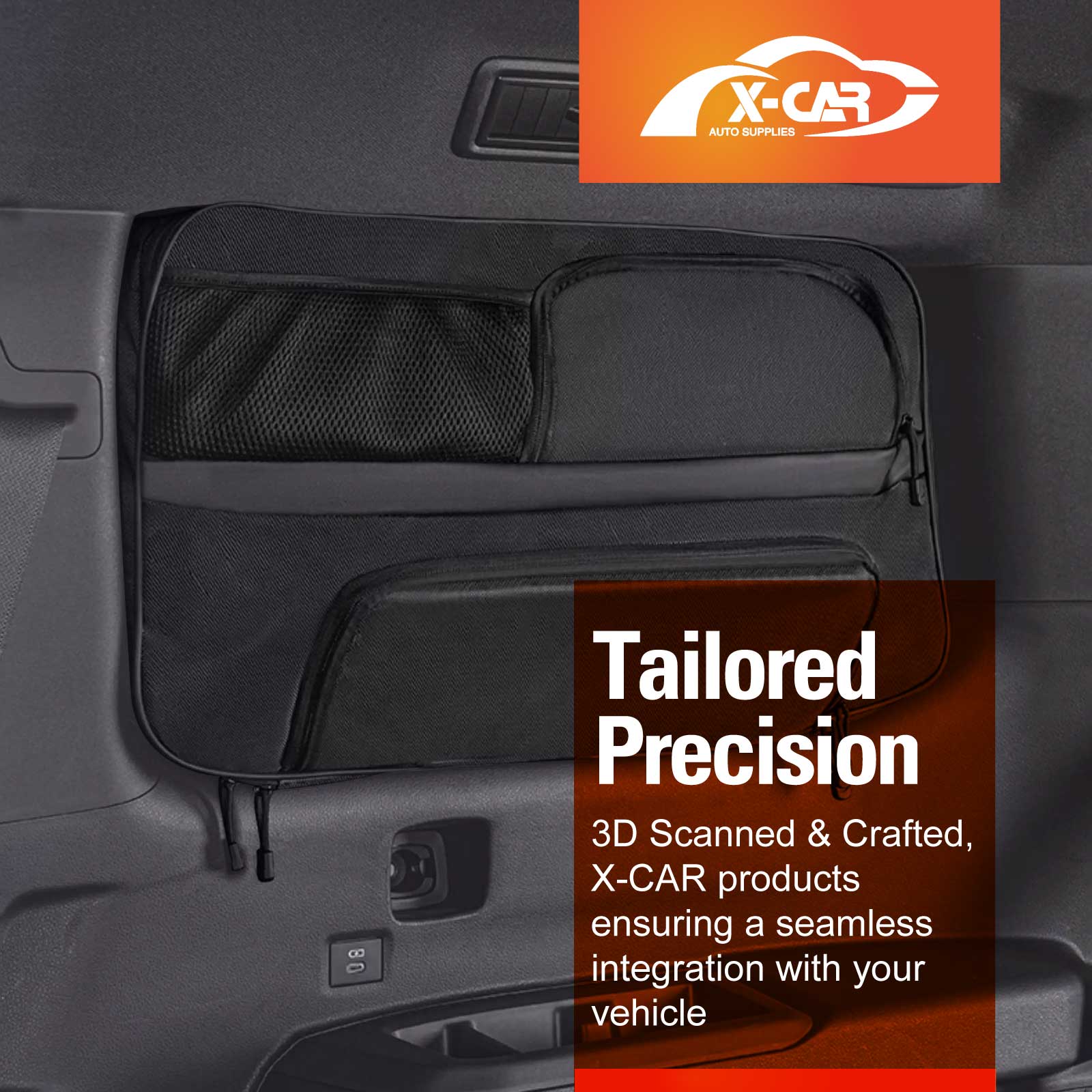 Port Window Hanging Storage Bags for Toyota Prado 250 Series 2024-Onwards Car Trunk Boot Side Organiser Car Accessories Set of 2 - Image 7