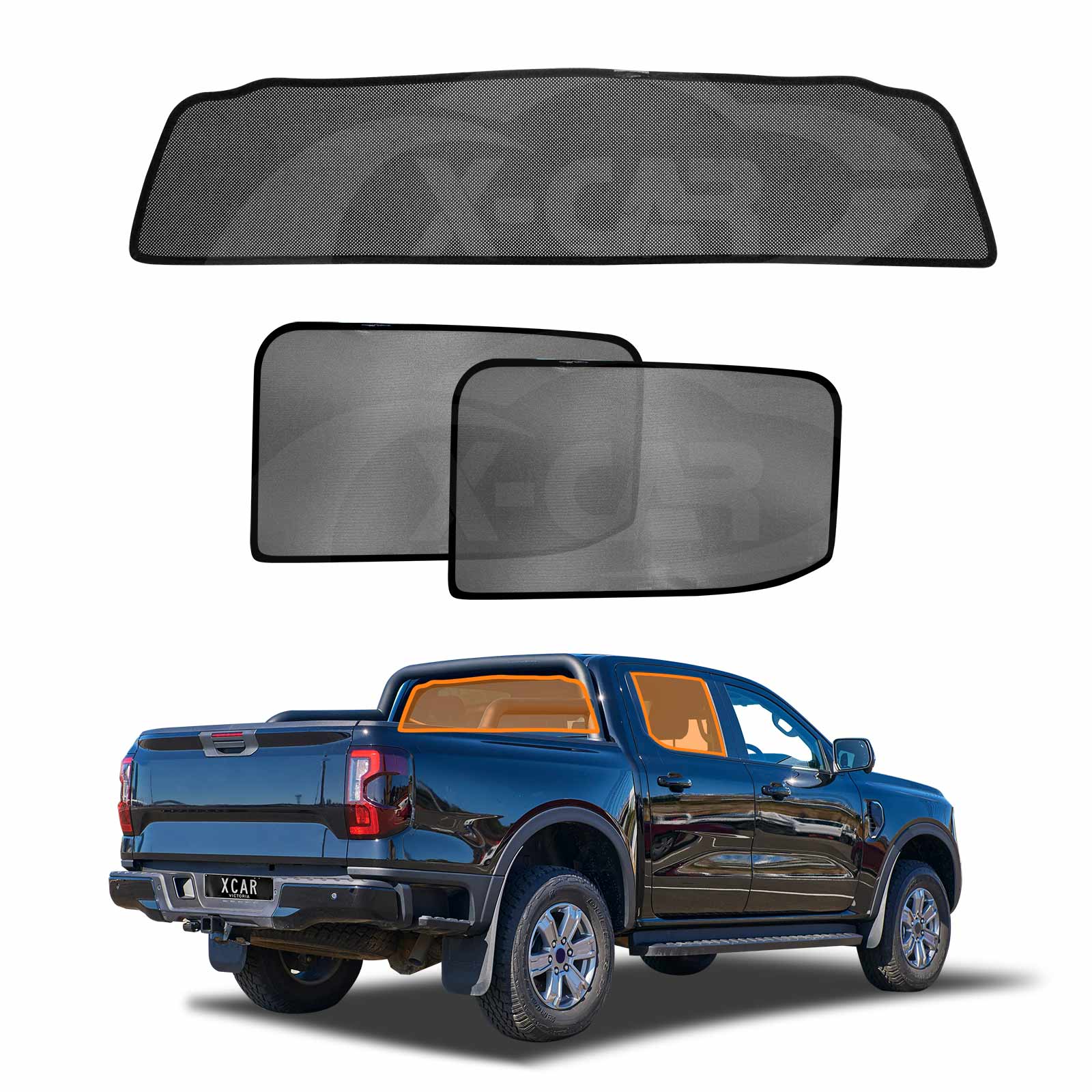Window Sun Shades for Ford Next-Gen Ranger 2022-Onwards