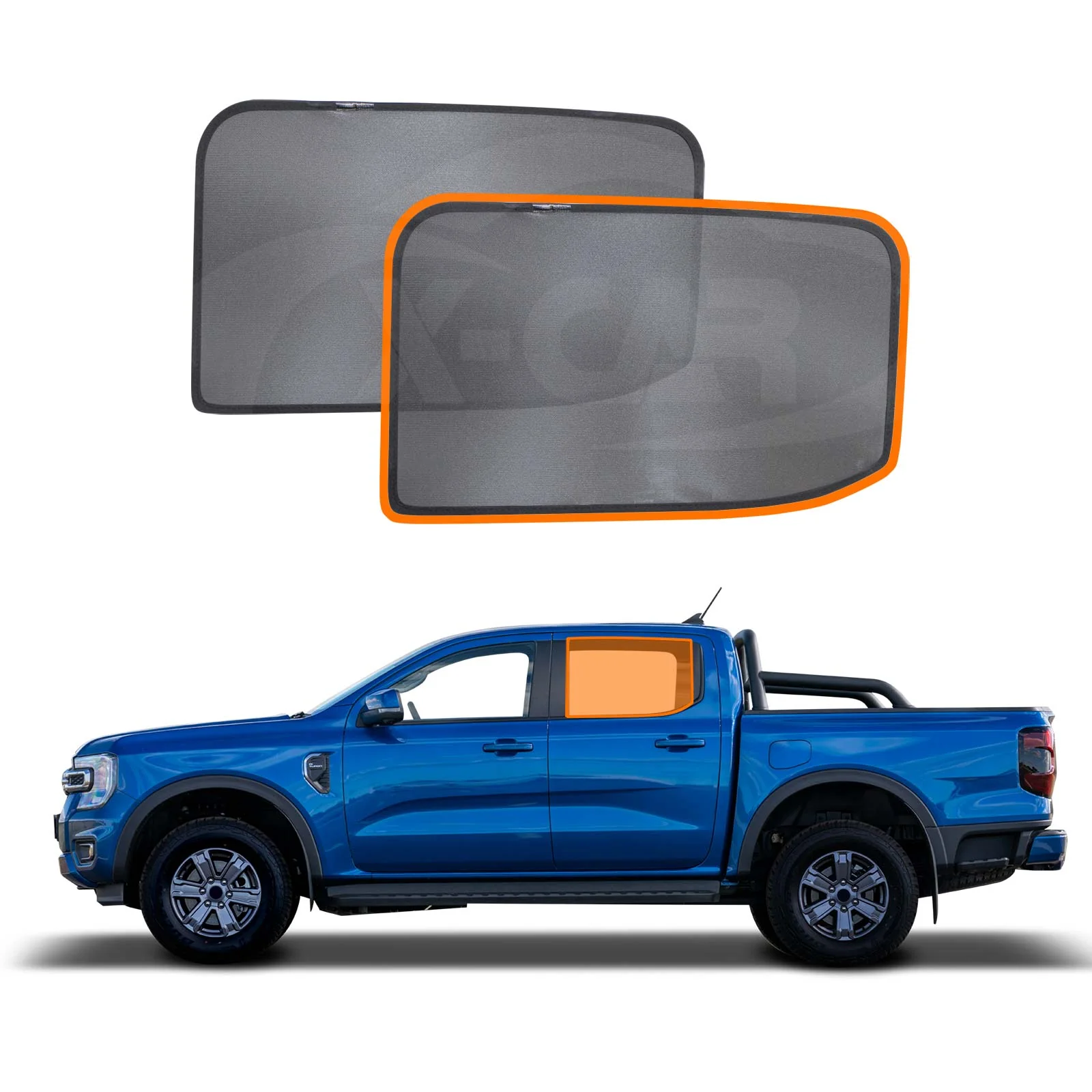 Window Sun Shades for Ford Next-Gen Ranger 2022-Onwards - Image 3