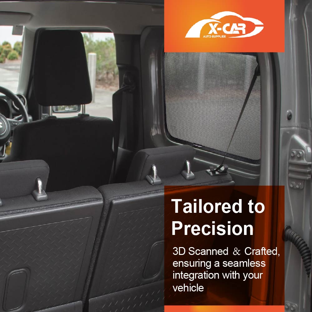 Window Sun Shades for Suzuki Jimny 3-Door 2018-Onwards - Image 6