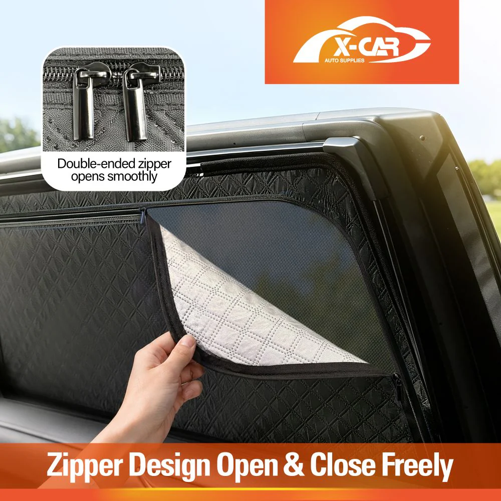 Rear Window Sun Shades for Toyota RAV4 6th Gen 2026-Onwards Zipper Dual Layer Blind - Image 4