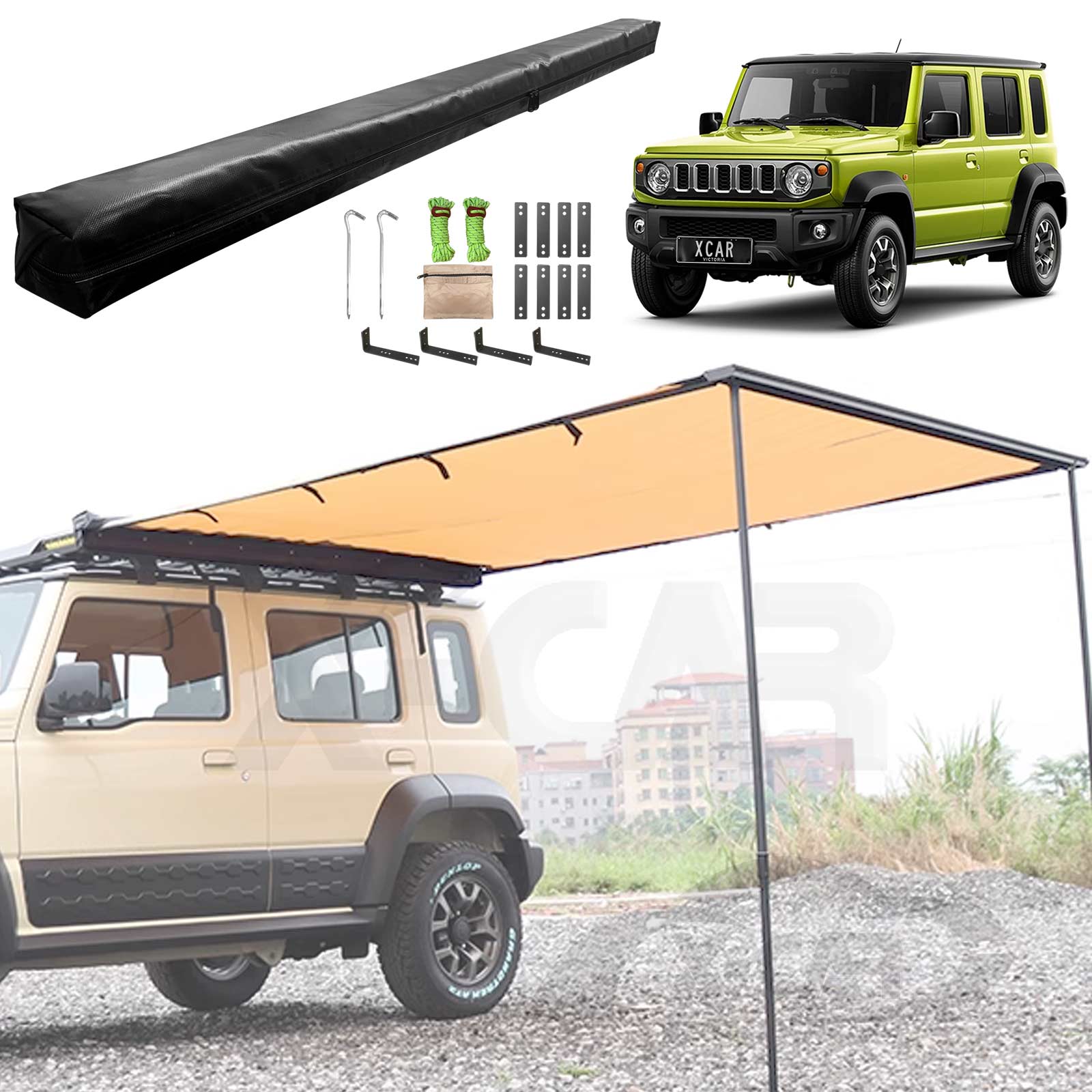 Roof Rack Side Awning for Suzuki Jimny XL 5-Door 2023-Onwards Multi-Functional Expansion Platform 4WD Off-Road Accessories - Image 14