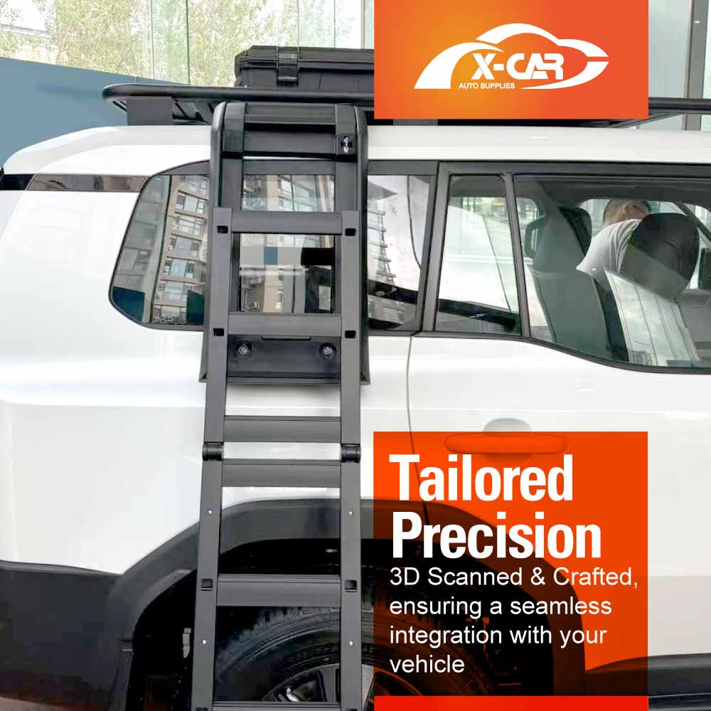 Roof Rack Rear Ladder LED Awning for Toyota Prado 250 Series VX/Kakadu/Altitude 2024-Onwards - Image 10