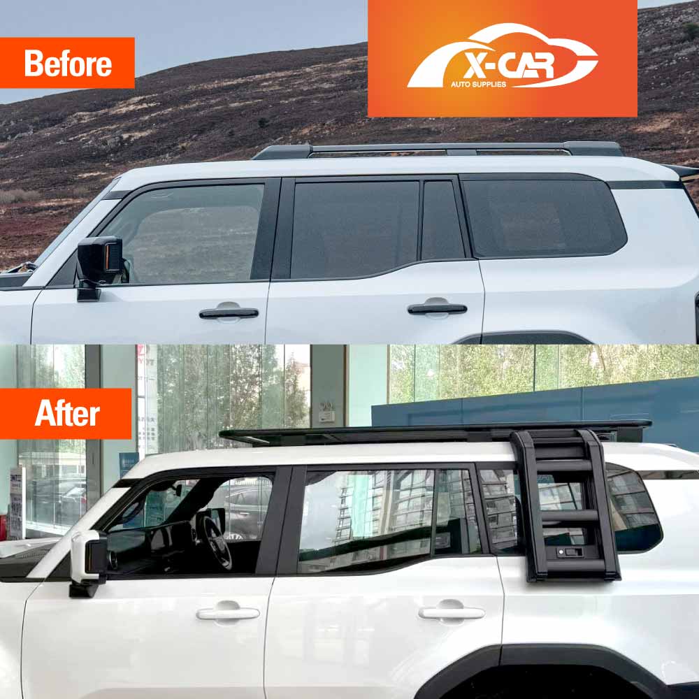 Roof Rack Rear Ladder LED Awning for Toyota Prado 250 Series VX/Kakadu/Altitude 2024-Onwards - Image 9