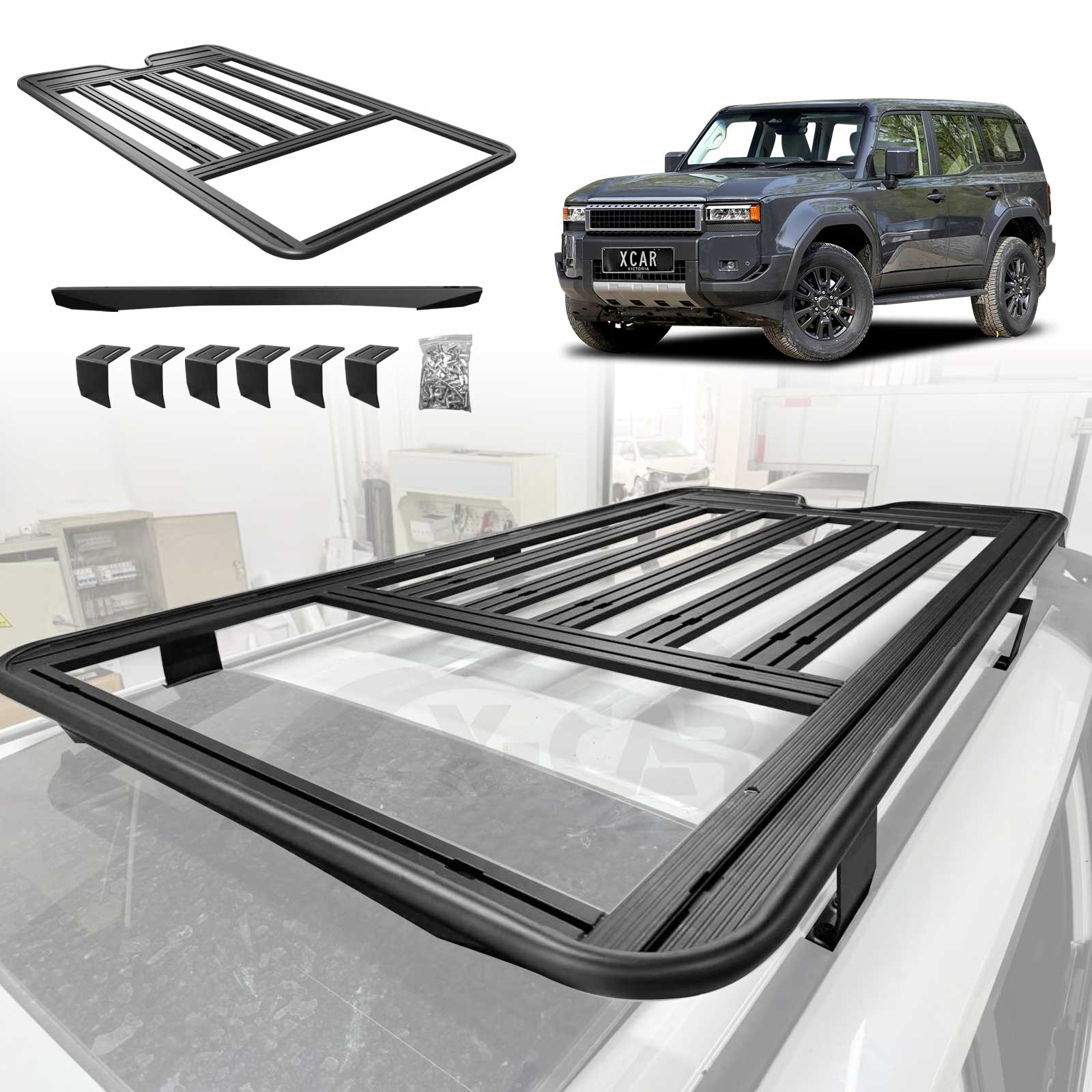 Roof Rack/ Side Ladder/ LED Awning for Toyota Prado 250 Series GX 2024-Onwards - Image 21