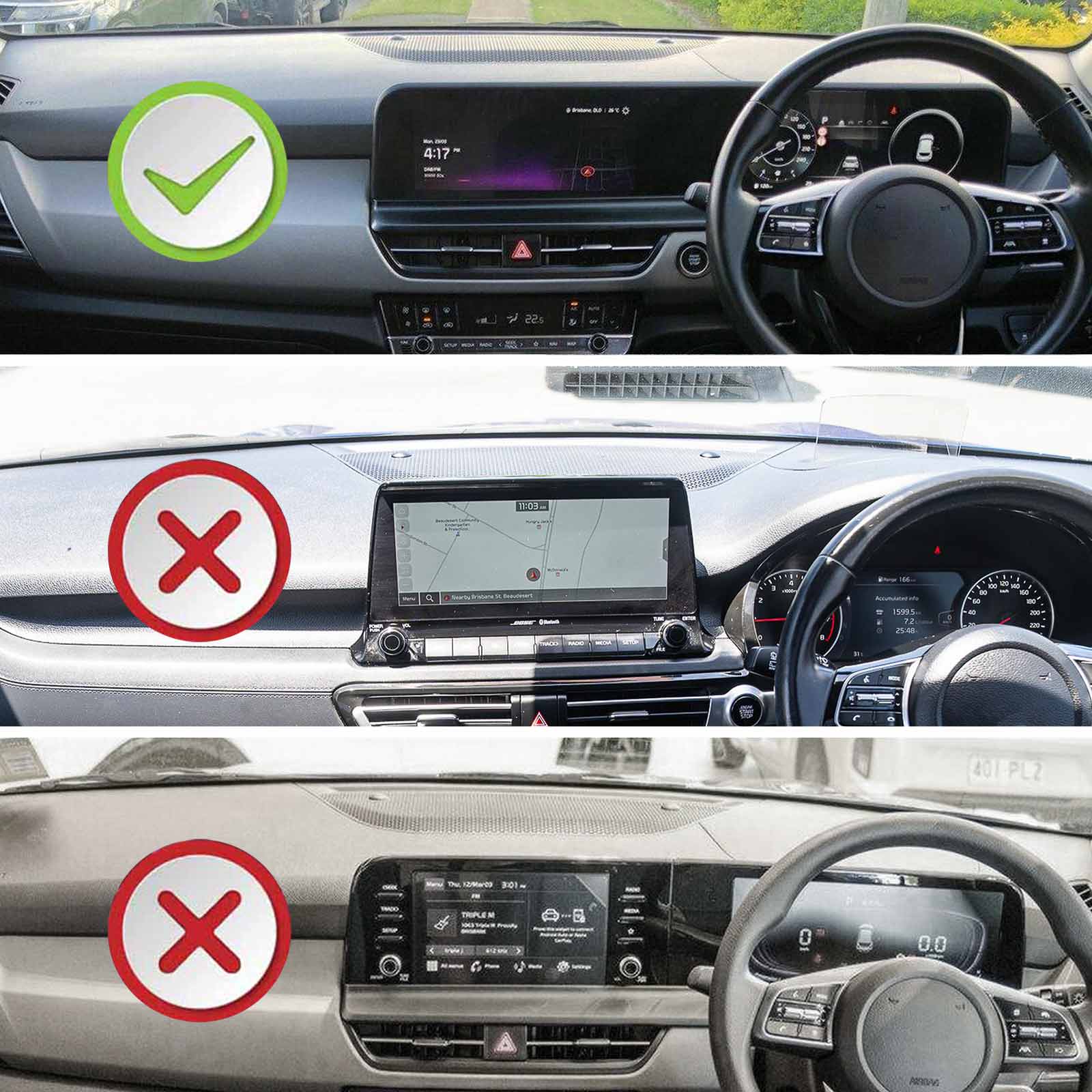 Screen Protector for Kia Seltos 2022-Onwards Touchscreen Anti-Scratch Film Cover - Image 2