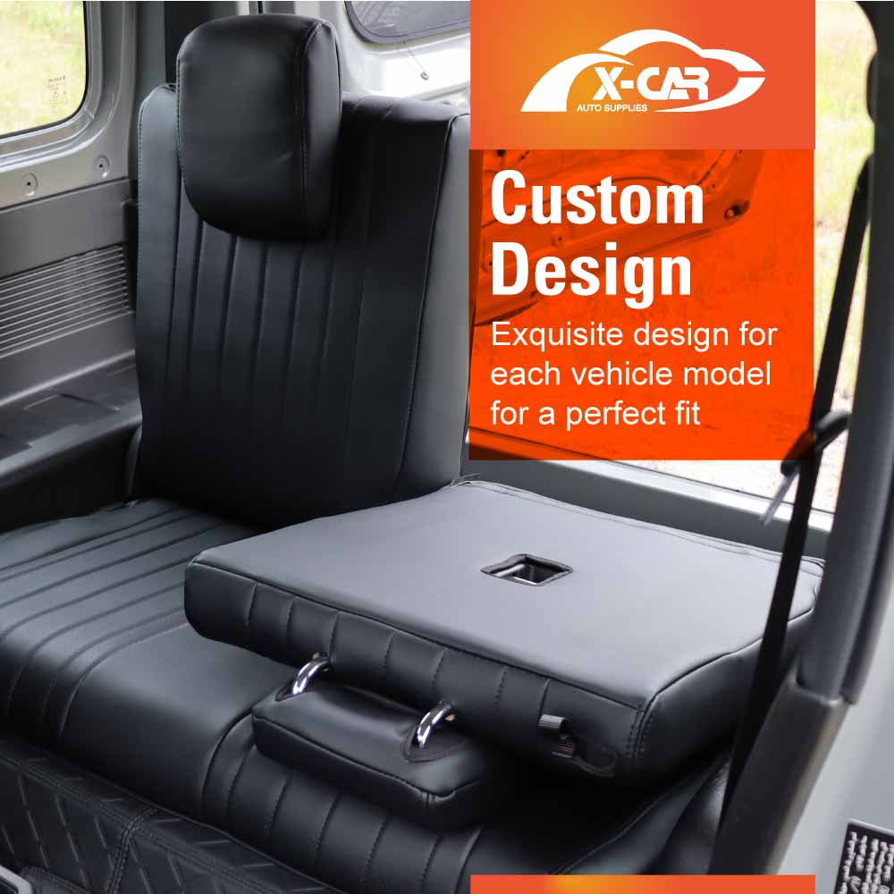 Seat Covers for Suzuki Jimny 3-Door 2018-Onwards Premium Vintage PU Leather - Image 12