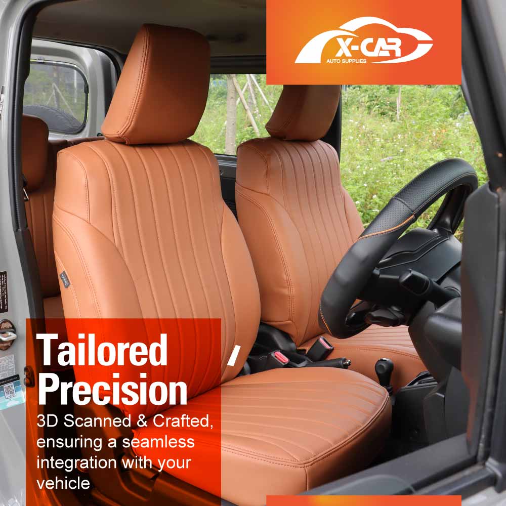 Seat Covers for Suzuki Jimny 3-Door 2018-Onwards Premium Vintage PU Leather - Image 14