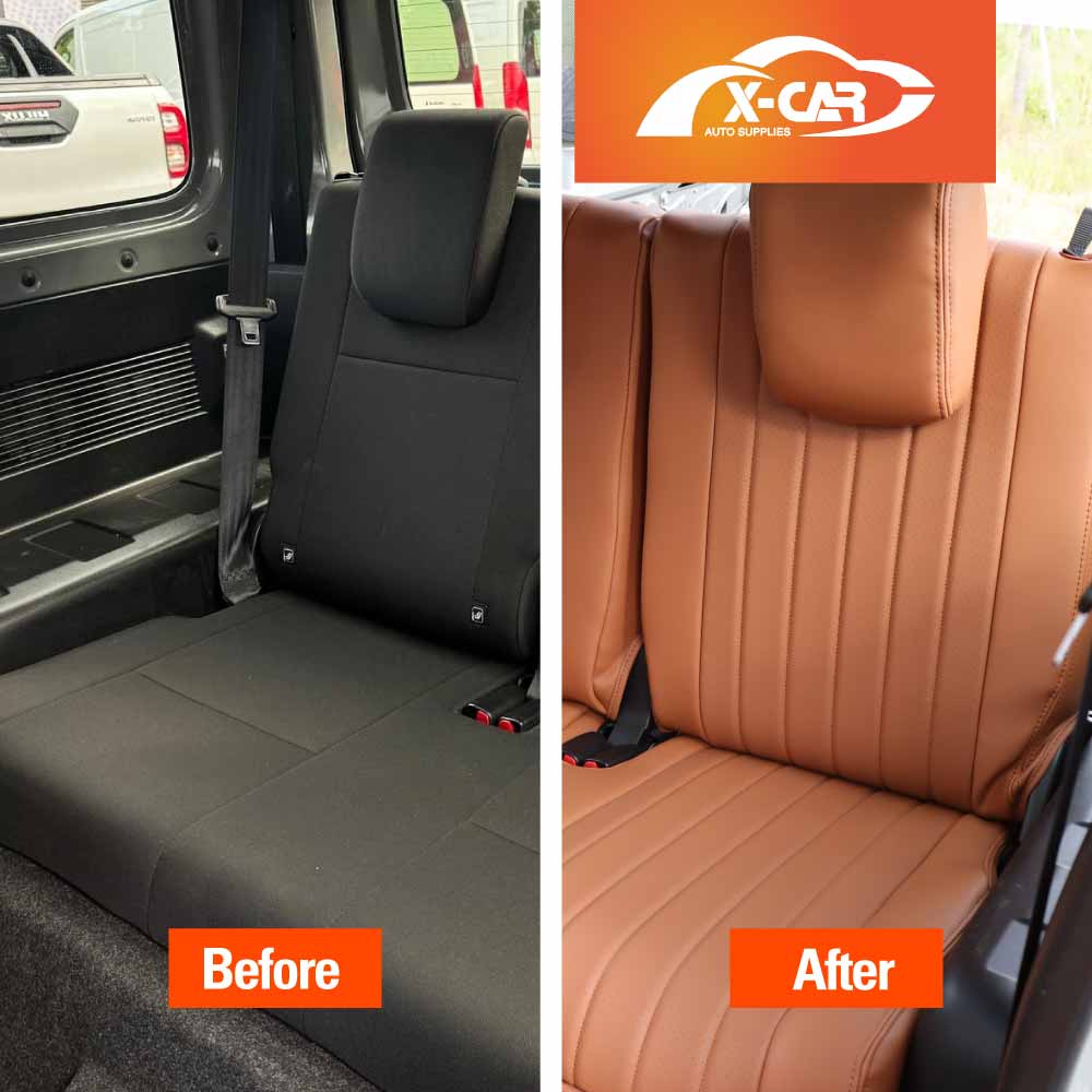 Seat Covers for Suzuki Jimny 3-Door 2018-Onwards Premium Vintage PU Leather - Image 21