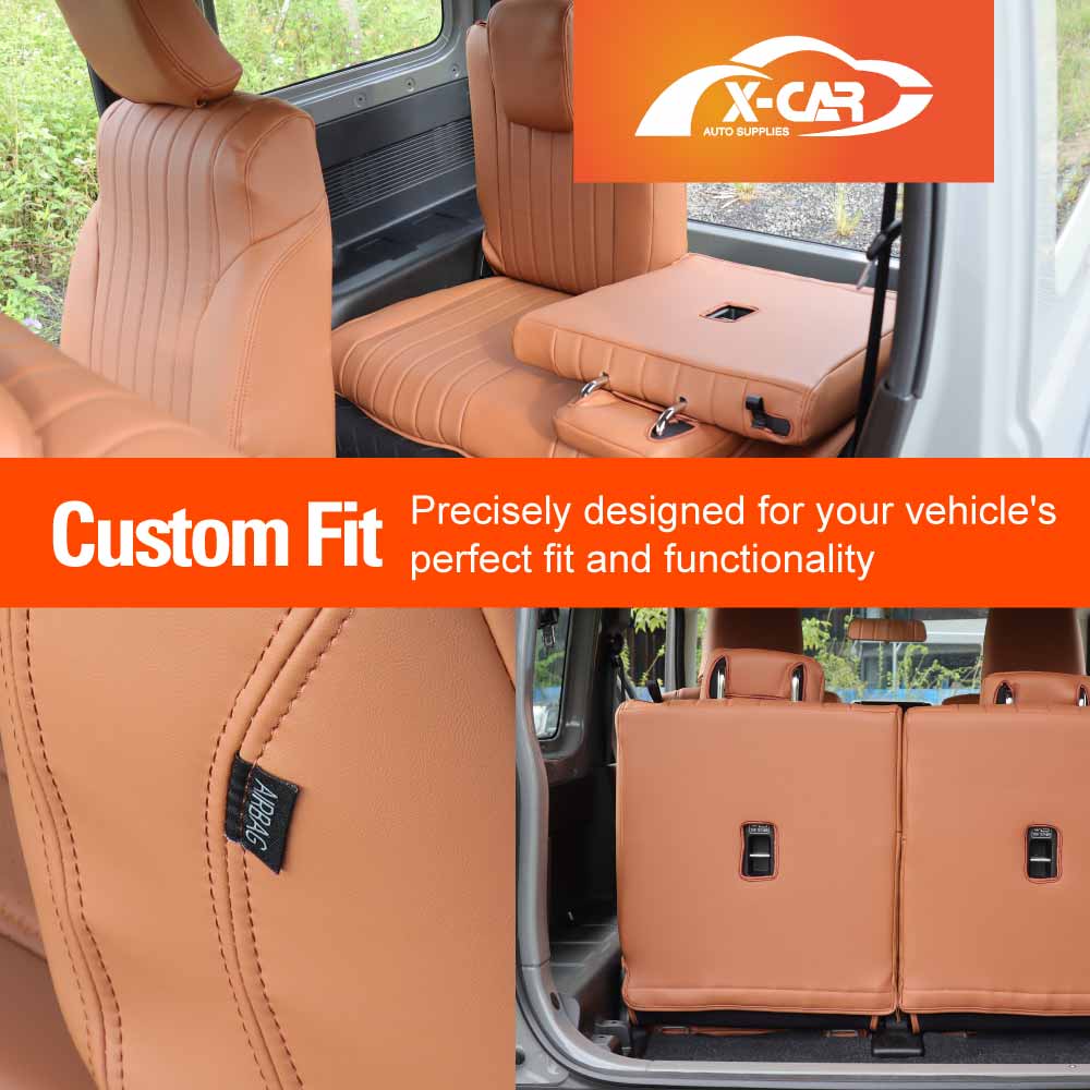 Seat Covers for Suzuki Jimny 3-Door 2018-Onwards Premium Vintage PU Leather - Image 22