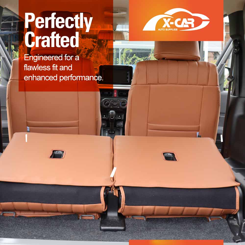 Seat Covers for Suzuki Jimny 3-Door 2018-Onwards Premium Vintage PU Leather - Image 24