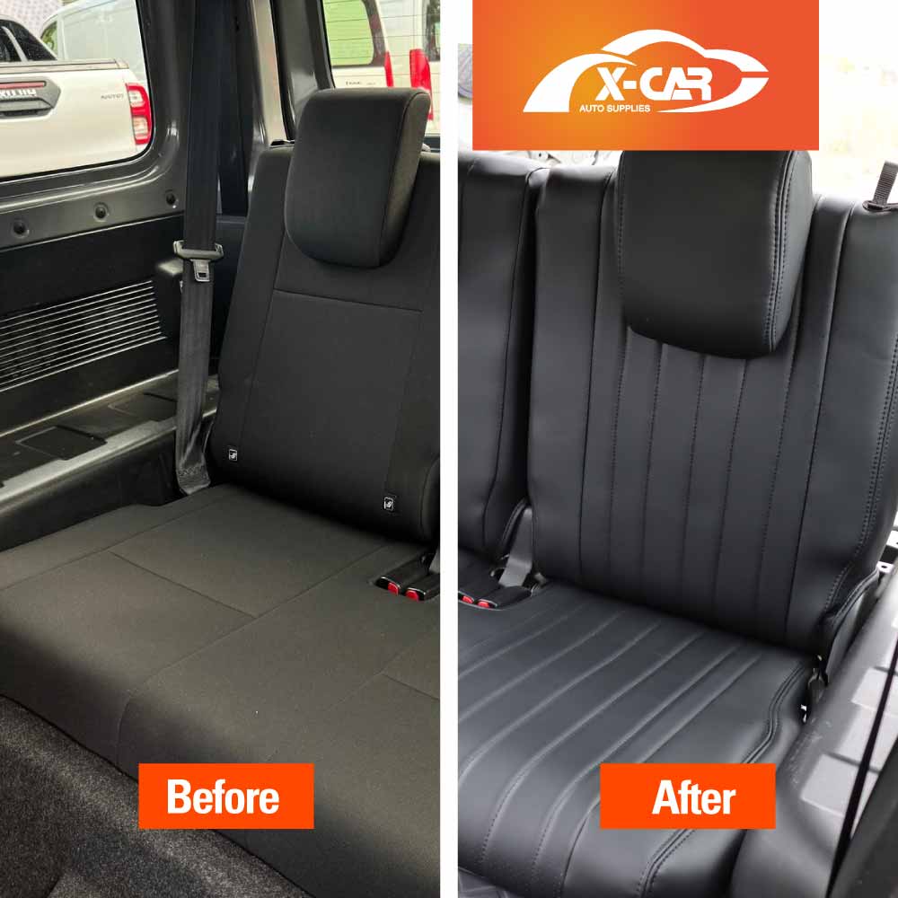 Seat Covers for Suzuki Jimny 3-Door 2018-Onwards Premium Vintage PU Leather - Image 8