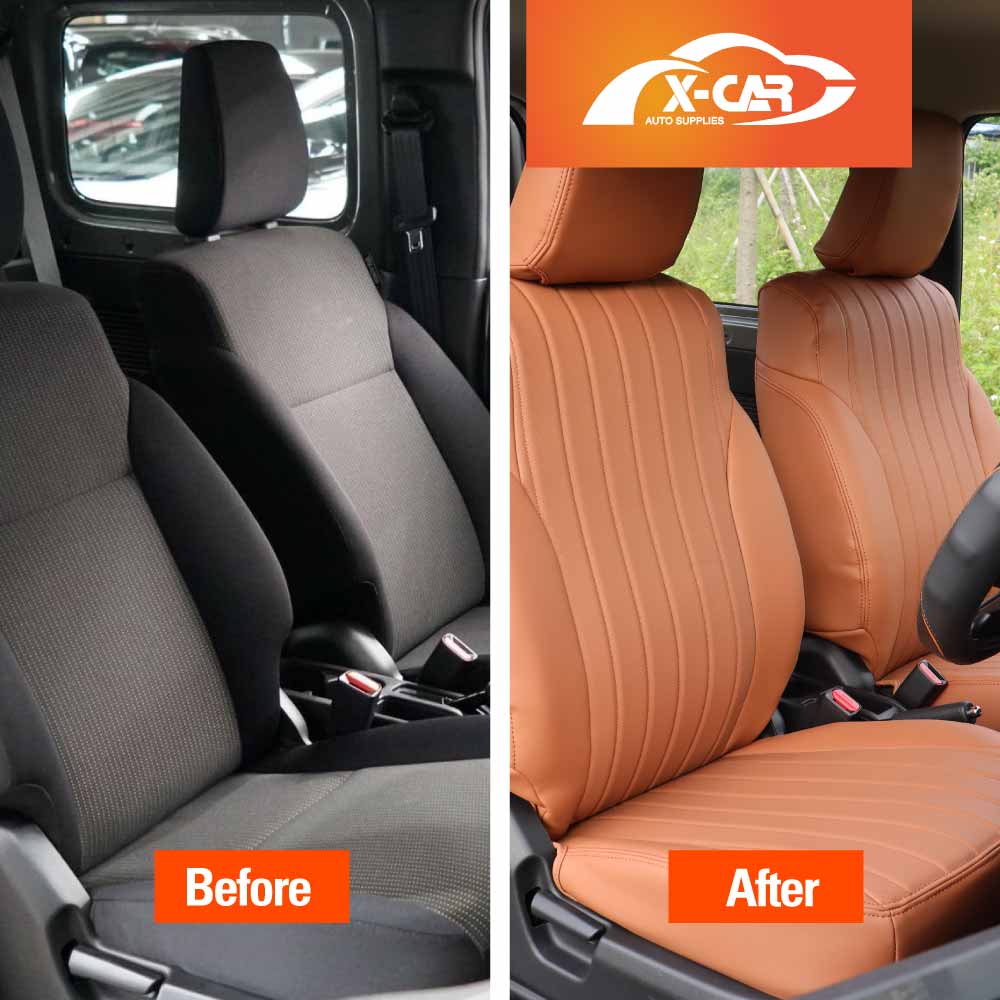 Seat Covers for Suzuki Jimny XL 5-Door 2023-Onwards Premium Vintage PU Leather - Image 15