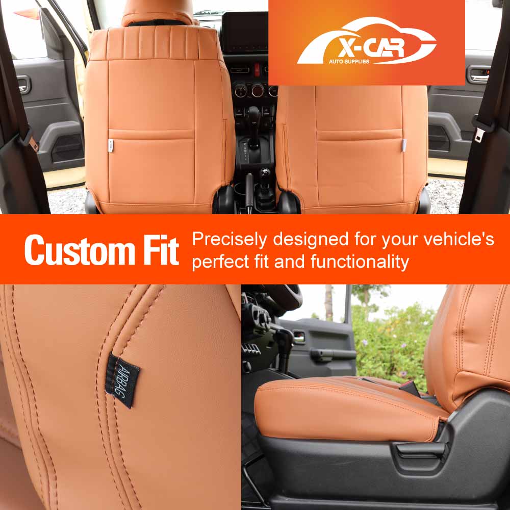 Seat Covers for Suzuki Jimny XL 5-Door 2023-Onwards Premium Vintage PU Leather - Image 18